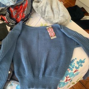 Off the shoulder sweater